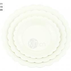 花邊圓型餐盤(6、4PCS