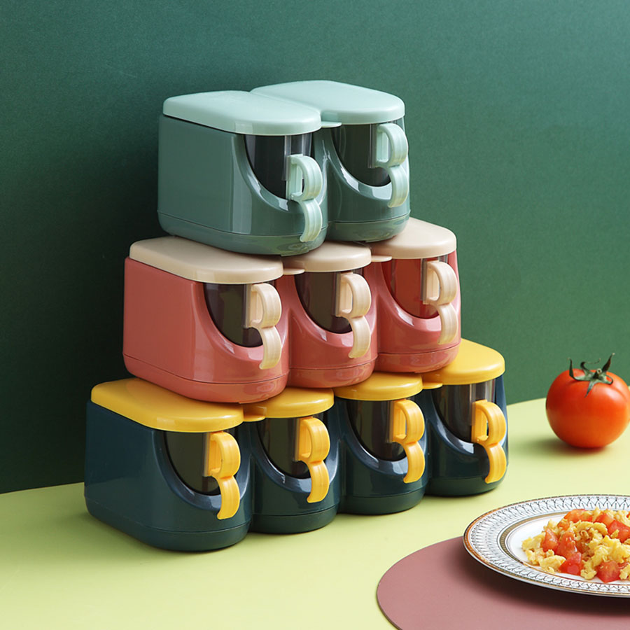 北歐翻蓋調味盒(兩格/