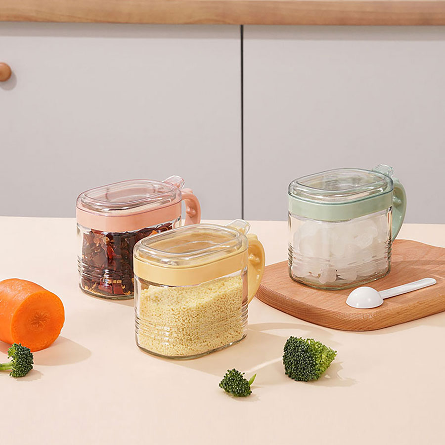 方型玻璃調味瓶(300ml