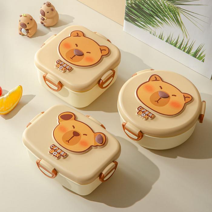 鈍鈍豚長方形/圓形/正方形便當盒