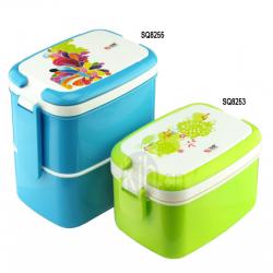 長方型手提飯盒、雙層